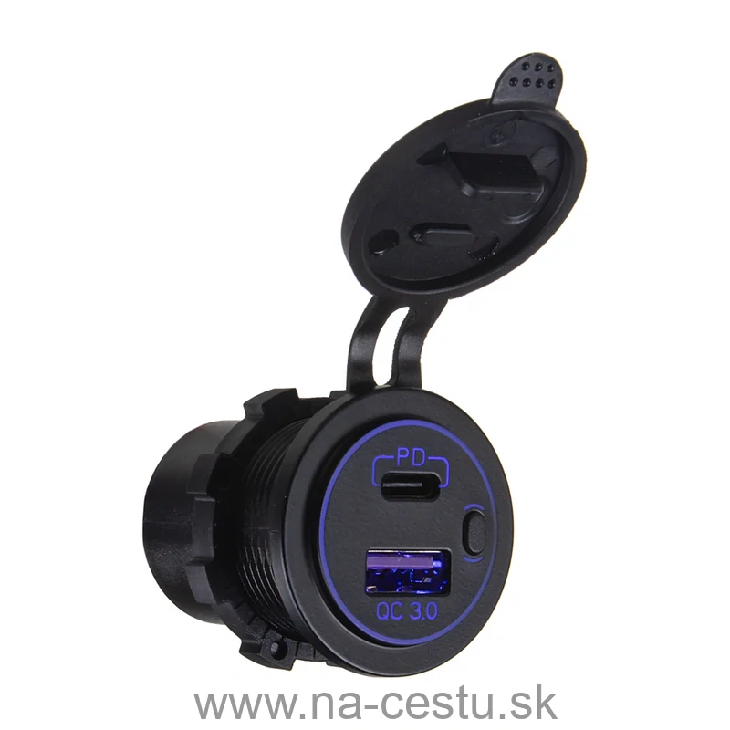 USB nabíjačka QC3.0 + USB-C