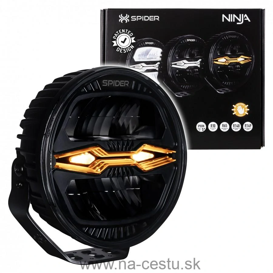 Okrúhle diaľkové LED svetlo X-SPIDER NINJA