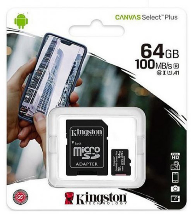 SD micro KARTA 64 GB + adapter