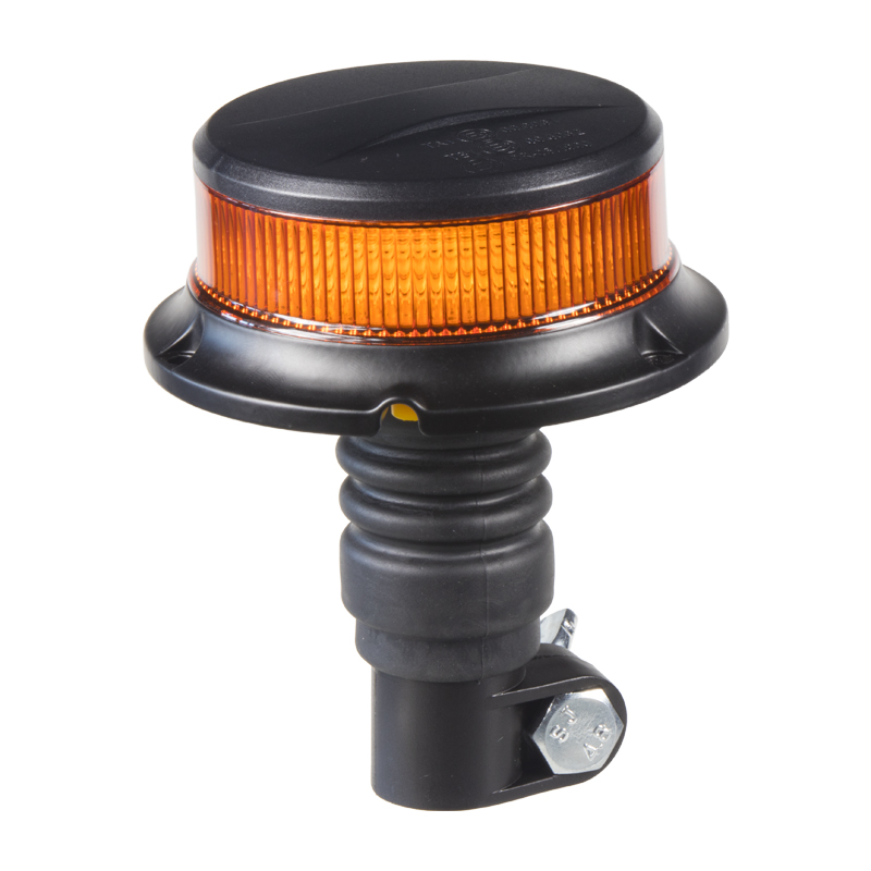 LED maják, 12-24V, 18x1W oranžový na držiak, ECE R65