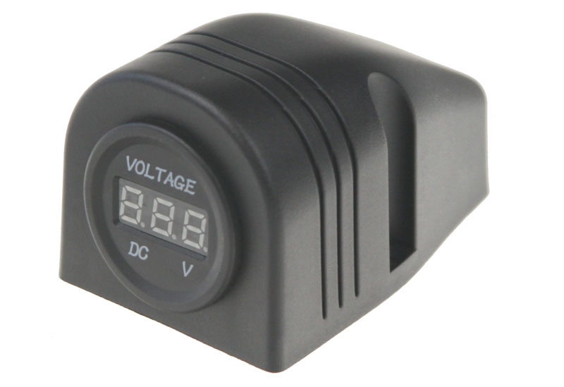 Digitálny voltmeter 6-30V modrý s panelom