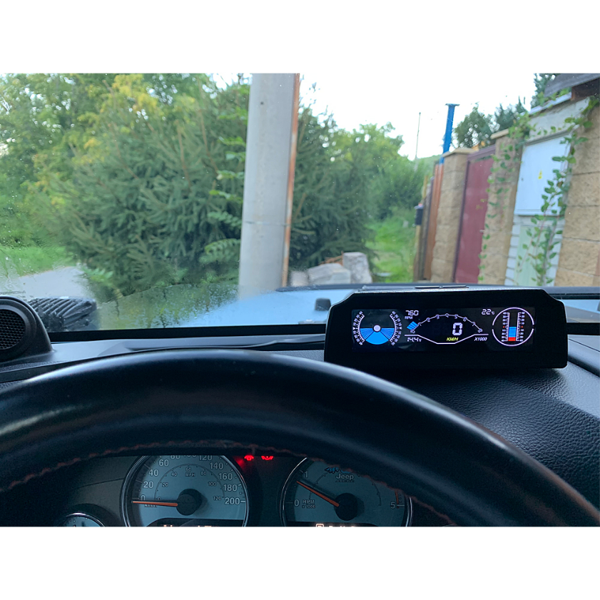 Palubný DISPLEJ 5,2 "LCD, OBDII s vstavaným gyroskopom