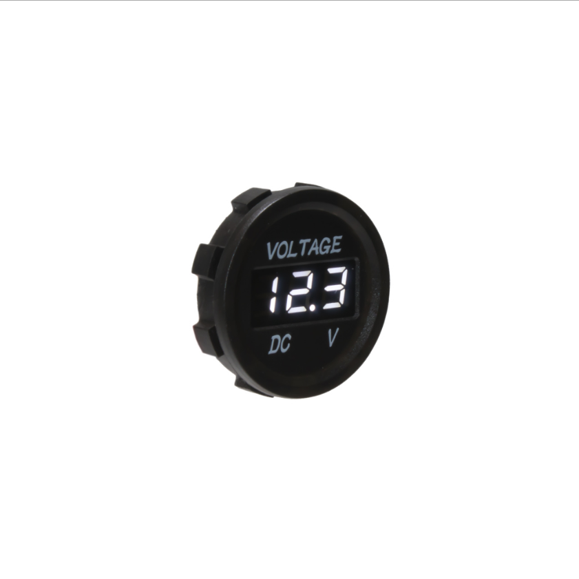 Voltmeter do auta 5-48V biely