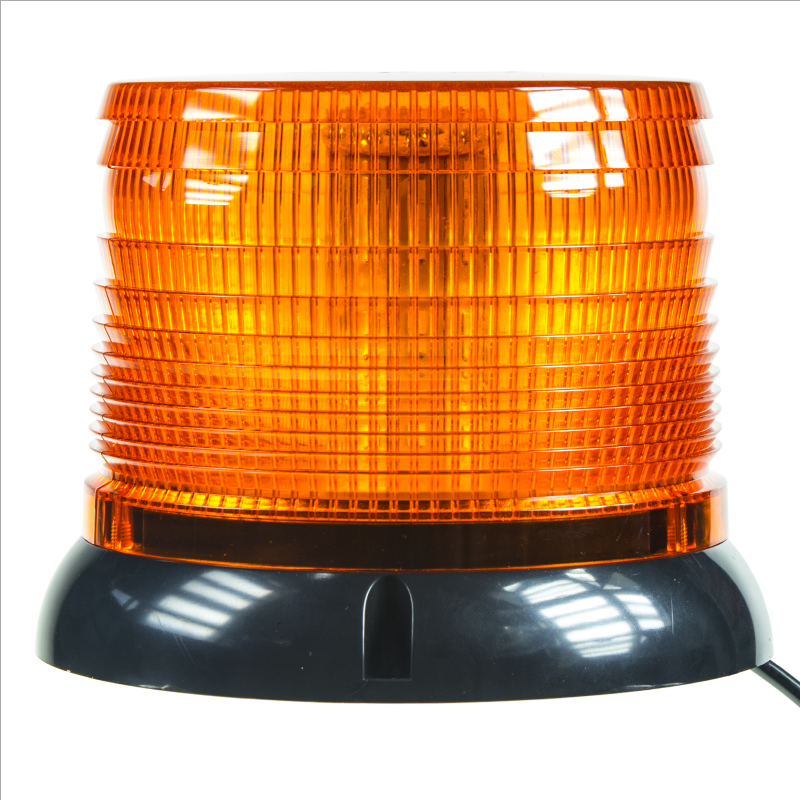 LED maják, 12-24V, oranžový magnet, homologácia