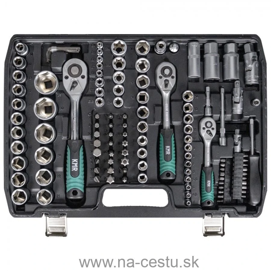 172-dielna sada nástrčných kľúčov 1/2" 3/8" 1/4"