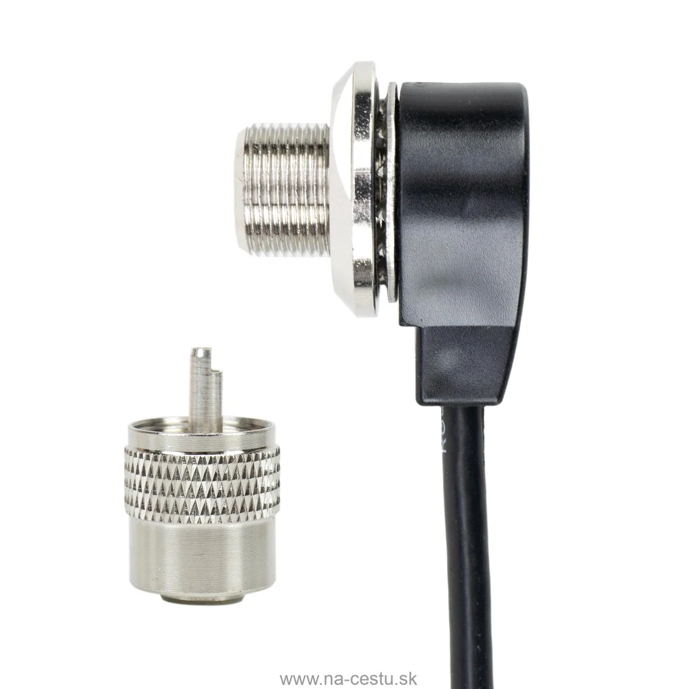 PNI kabel pre závitové CB antény obsahuje zásuvku PL259