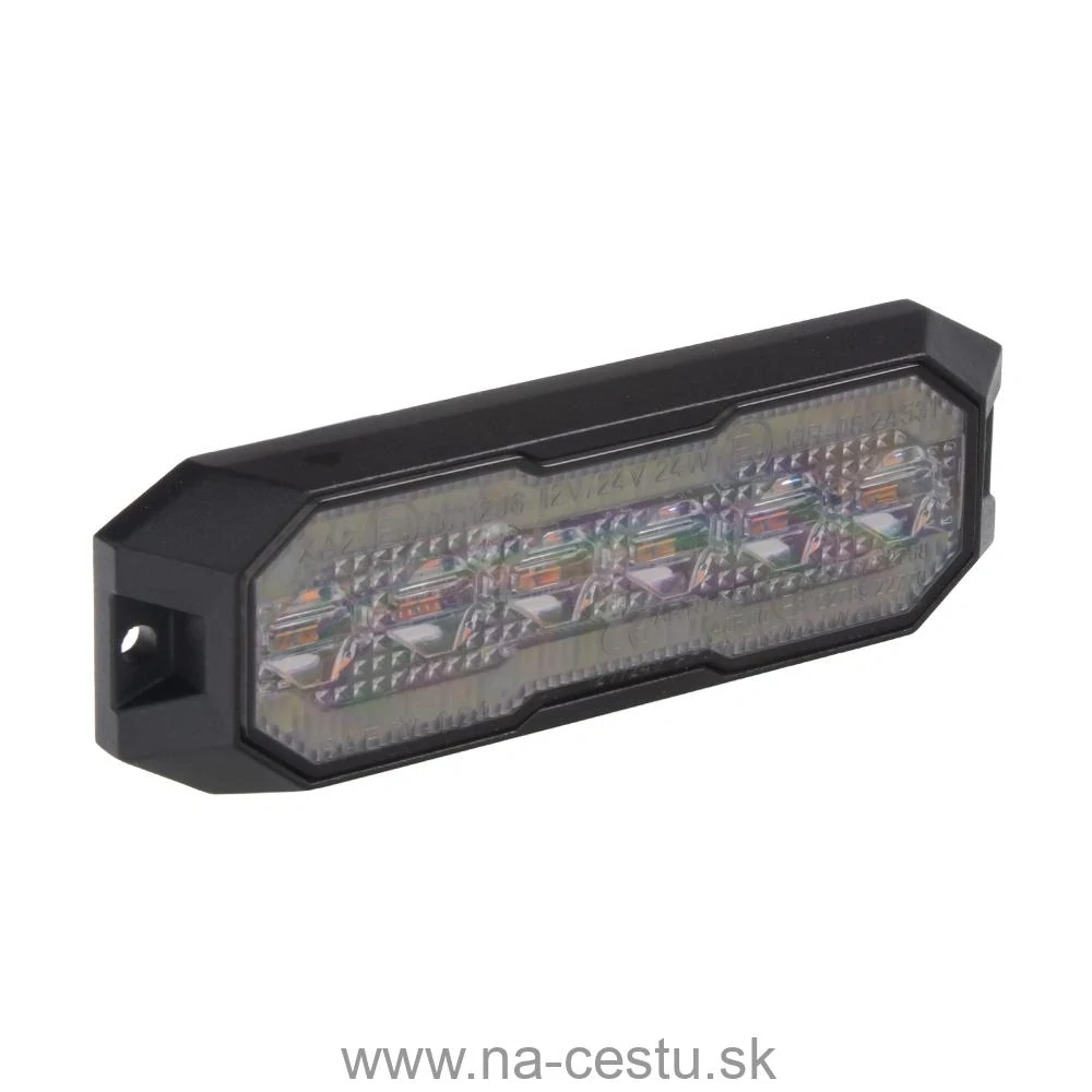 PROFI výstražné/pozičné LED svetlo, oranžové + biele, 12-24V, ECE R65