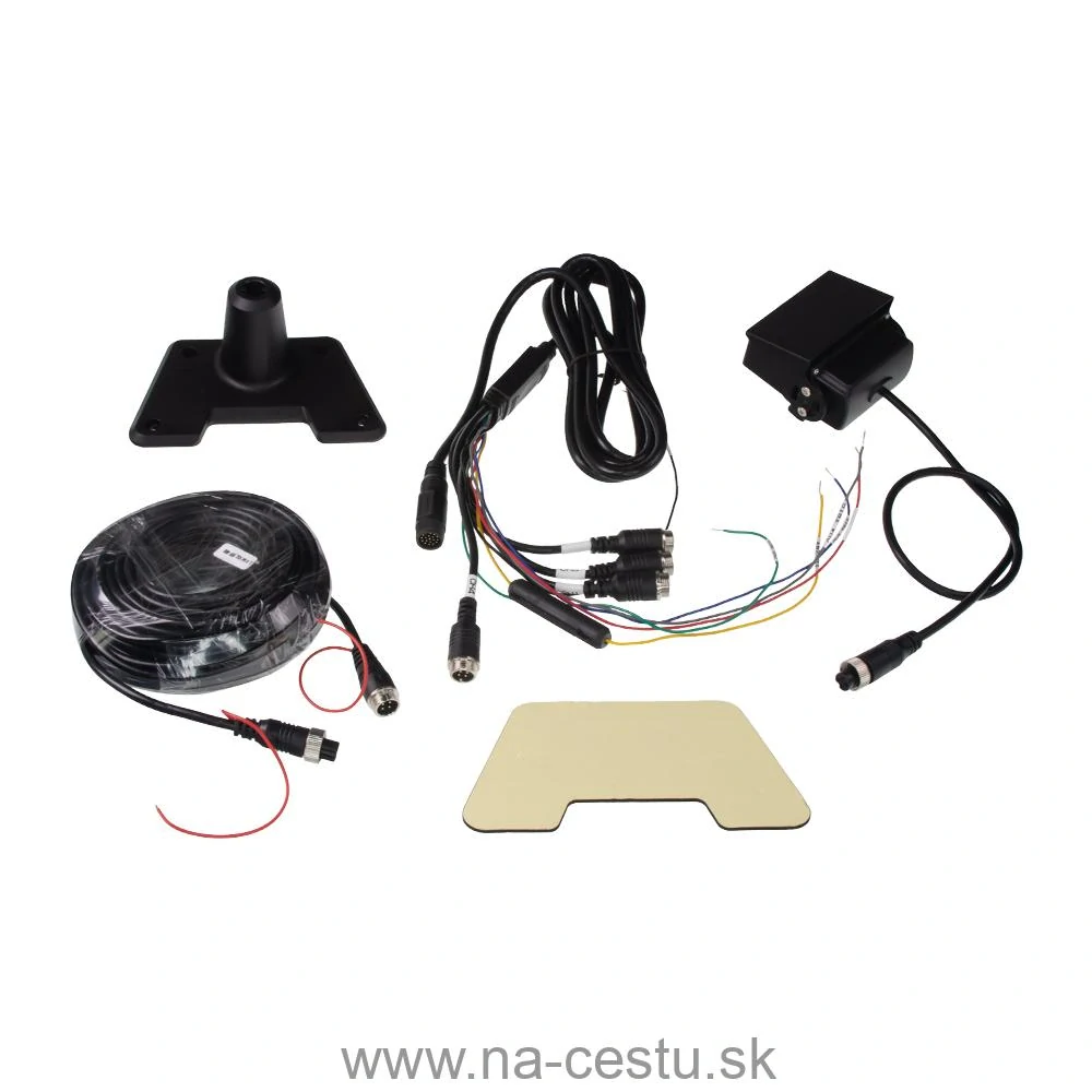 Set monitor 10,36 "4x 4PIN s Apple CarPlay, Android auto, Bluetooth, DVR, BSD, + kamera + 15m kábel