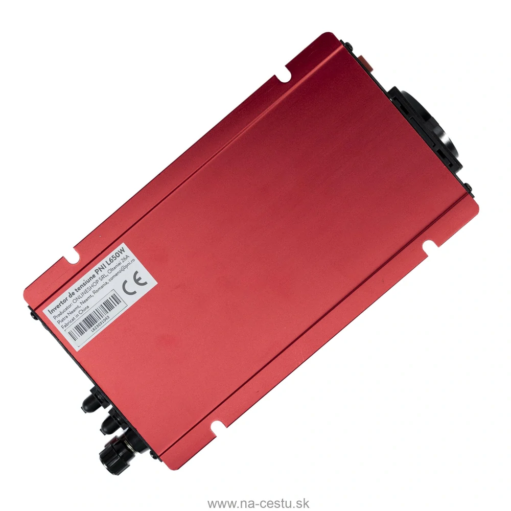 Menič napätia PNI L650W s duálnym napájaním 12V/24V, výstup 230V, 500W