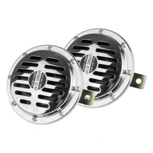 2 ks Signalizácie /klaksón/ chróm 125 mm 12V